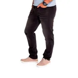 Pantalón de jean color verde militar, de corte slim, con cinco bolsillos y logo CAT en la parte trasera.