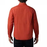 Camisa de manga larga color bordó con tecnología Omni-Shade Upf 50 Sun Protection y Omni-Wick. Cuenta con ventilación, mangas enrollables con soportes para lengüetas y dos bolsillos frontales con solapa.
