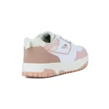 Championes Avia Cordelia de mujer, color blanco con detalles en rosa y suela color crema.
