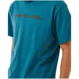 Remera verde con logo Rip Curl estampado en el pecho.