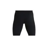 Calza de natación negra marca Speedo, modelo Eco Endurance Jammer, con logo en la pierna izquierda.