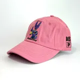 Gorra de béisbol rosa con bordado de Bills de Dragon Ball y logo de Primitive.