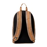 Mochila unisex Cat Gobi Light negra, con logo blanco en el frente y detalles en amarillo. Cuenta con un compartimento principal con cremallera, un bolsillo interior acolchado para el portátil, trabillas frontales para sujetar accesorios y bolsillos laterales planos.