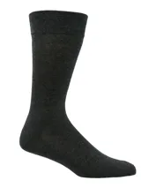 Pack de calcetines largos de algodón con tecnología Silpure y Comfort Cuff, color negro y beige.