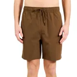Short de baño Billabong Core LB 17 color marrón con cintura elástica y cordón ajustable.