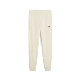 Pantalón de jogging Puma ESS 2 Color, color crema con logo bordado en color borgoña.
