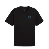 Remera celeste de algodón con logo de Puma estampado en el pecho.