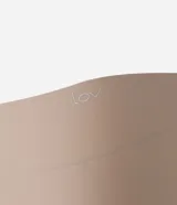 Bermuda modeladora negra de microfibra con borde nube y forro de algodón.