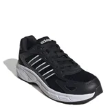 Championes Adidas Eclyptix 2000, color negro con detalles en blanco, con suela blanca y las tres tiras características de la marca en los laterales.