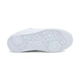 Championes Caterpillar Pause Retro T-Toe color blanco, confeccionados en cuero gamuzado, con forro 100% reciclado postindustrial, plantilla de espuma EVA suave, suela de goma duradera y construcción Strobel.