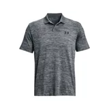 Remera polo Under Armour Matchplay para hombre, color gris jaspeado con logo negro en el pecho.