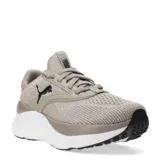 Championes Puma Softride Mayve color beige con detalles en marrón y logo negro.