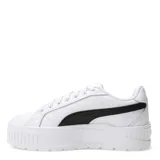 Championes Puma Karmen II Leather, color negro con detalles en blanco y suela de plataforma.