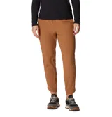 Pantalón de senderismo color marrón con cintura elástica ajustable, bolsillos laterales y corte recto. Confeccionado con tejido Omni-Wick™ que absorbe la humedad y ofrece elasticidad para mayor comodidad.
