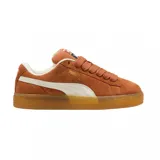 Championes Puma Suede XL, color azul con franja lateral blanca y detalles dorados.