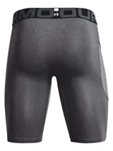 Calza corta de compresión Under Armour HeatGear color gris con cintura elástica con logo.