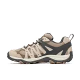 Championes de trekking Merrell Accentor 3, color beige con detalles en marrón y gris.