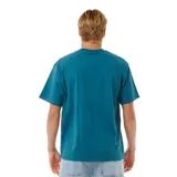 Remera verde con logo Rip Curl estampado en el pecho.