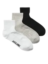 Medias blancas de algodón con logo de la marca Jack & Jones en color negro.