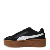 Championes Puma Club II Era Platforma, color blanco con detalles en negro y suela marrón.