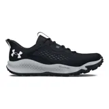 Championes de trail running Under Armour Charged Maven, color negro con detalles en gris y logo blanco.