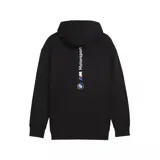 Canguro celeste con capucha, de la línea BMW Motorsport de Puma. Presenta logo de Puma bordado en blanco y logo de BMW Motorsport estampado en el pecho.