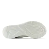 Championes New Balance 430 V4 de dama, color blanco con detalles en gris y naranja.