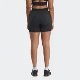 Shorts deportivos Reebok 2 en 1 para mujer, color negro. El tejido RBK-DRY absorbe el sudor y los shorts interiores brindan cobertura y reducen las rozaduras.