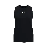 Musculosa deportiva Under Armour Rival Muscle Tank, color negro, con logo estampado en el pecho.