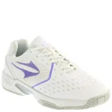 Championes para mujer en color blanco con detalles en color violeta, diseñados para comodidad y estilo urbano.