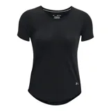 Remera deportiva Under Armour Streaker de mujer, color azul con logo en el ruedo.