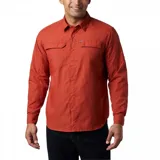 Camisa de manga larga color bordó con tecnología Omni-Shade Upf 50 Sun Protection y Omni-Wick. Cuenta con ventilación, mangas enrollables con soportes para lengüetas y dos bolsillos frontales con solapa.