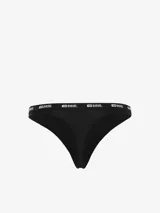 Pack de tres colaless Diesel, dos negras y una blanca, confeccionadas en punto elástico con cintura elástica con el logo de la marca.