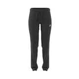 Pantalón de jogging negro con estampado animal print en las tres tiras laterales y logo de Adidas bordado en blanco.