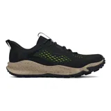 Championes de trail running Under Armour Charged Maven Trail, color marrón con detalles en negro y suela beige con motas.