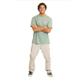 Remera verde de manga corta con cuello redondo y estampado del logo de Maui and Sons en el pecho.