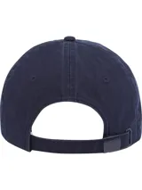 Gorra de béisbol azul marino de algodón con logo de Tommy Hilfiger bordado en el frente.