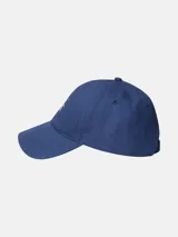 Gorra de béisbol Calvin Klein Jeans, color azul oscuro, con visera curva y logo bordado en blanco en el panel frontal.