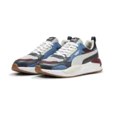 Championes Puma X-Ray 2 Square, color gris, azul y bordó.