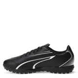 Championes de fútbol 5 Puma Vitoria TT color negro con detalles en blanco.