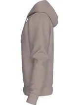 Buzo con capucha color topo, con logo de Calvin Klein Jeans estampado en el pecho.