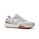 Championes Joma C.501 color gris claro y beige, con detalles en marrón. Fabricados con malla transpirable y piel sintética.