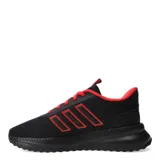 Championes para hombre de diseño deportivo, color negro con detalles rojos y suela de agarre.