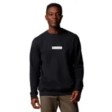 Buzo negro de cuello redondo con logo de Columbia estampado en el pecho. Puños y dobladillo acanalados.