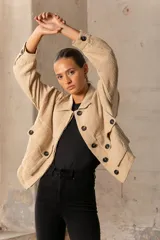 Pantalón de jean negro de corte skinny.