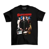 Remera negra con estampado de la película Superbad.
