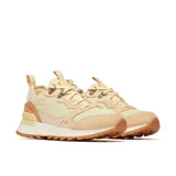 Zapatillas urbanas Merrell Alpine 83 Sneaker Recraft color beige con detalles en marrón. Confeccionadas con materiales reciclados, cuello de neopreno elástico, contrafuerte de TPU moldeado, forro de malla transpirable, plantilla extraíble de espuma EVA y suela exterior de caucho.