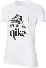 Combo de remeras Nike, incluye modelos Sportswear y Legend Dri-Fit, en colores blanco y gris.