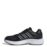 Championes Adidas Eclyptix 2000, color negro con detalles en blanco, con suela blanca y las tres tiras características de la marca en los laterales.