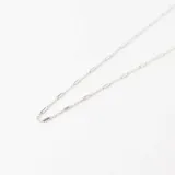 Gargantilla trenzada de Plata 925 con borlitas de 4mm, con un largo de cadena de 45cm.